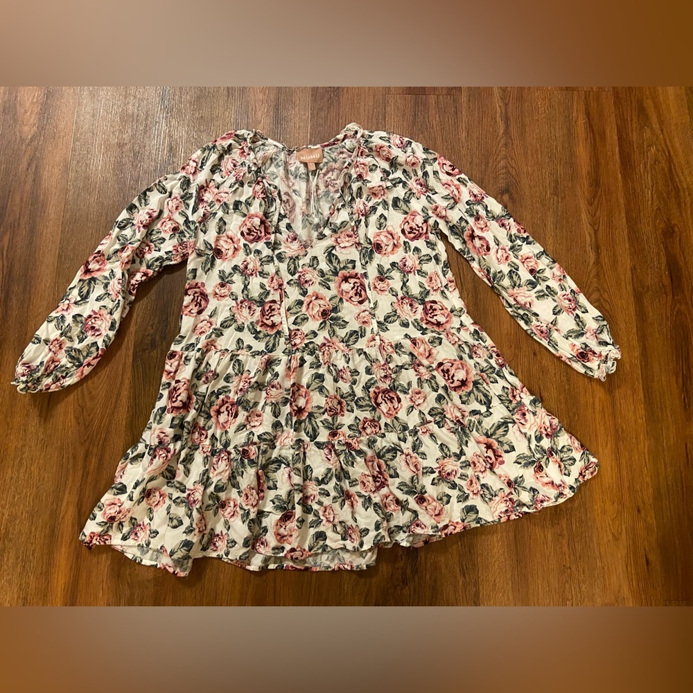 Show Me Your MuMu Birdie Floral Bella Enchanted Mini Dress - Picture 6 of 10